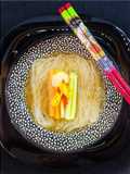 Sopa asiática de pollo con noodles
