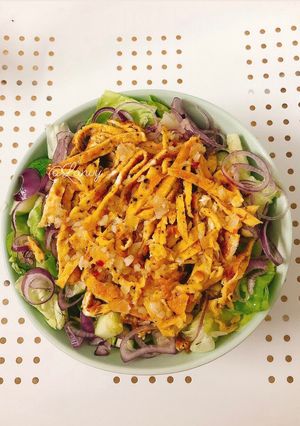 Hình của món Salad trứng chiên.