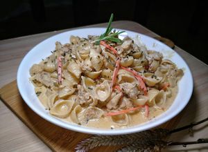 Gambar Pasta Shell Carbonara🇮🇹(tanpa sos prego)