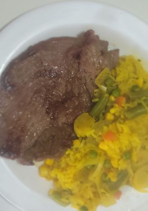 Una foto de Guarnición de arroz muy completa
