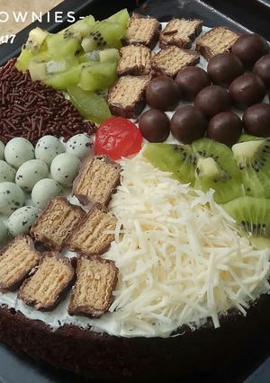 Foto resep Pizza brownies