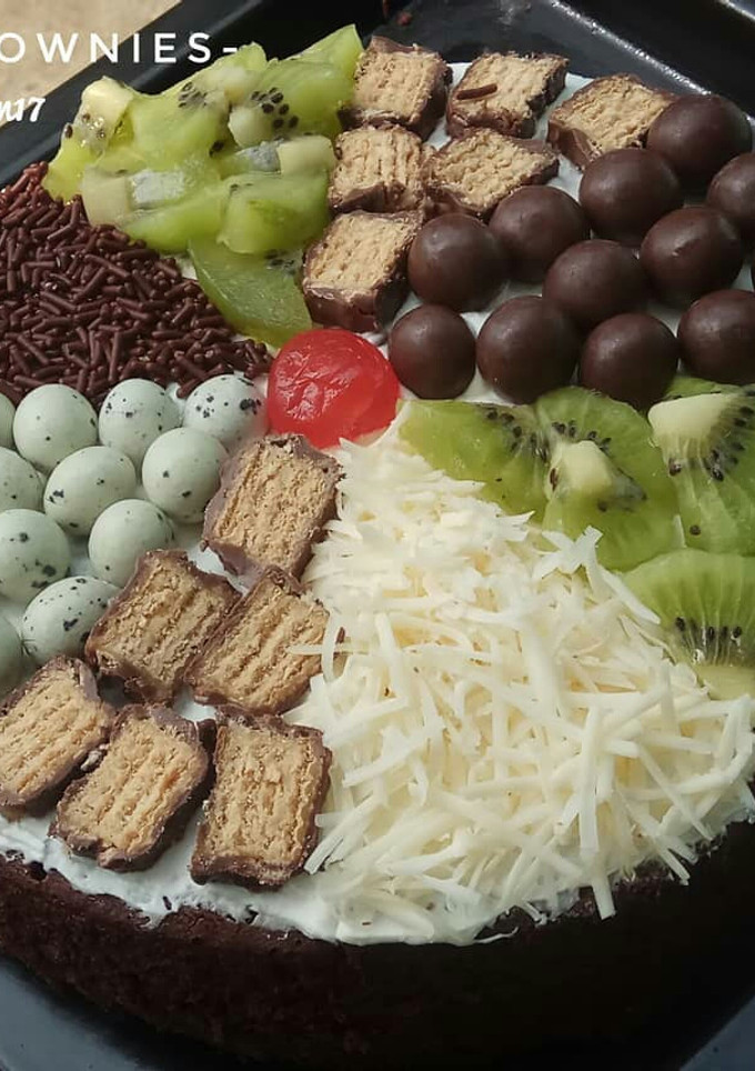 Foto resep Pizza brownies