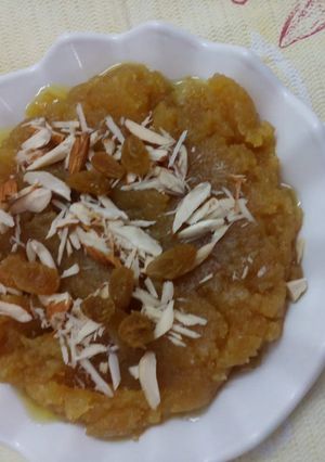 A picture of Sweet potatoes Halwa.