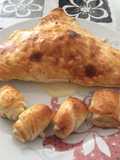 Empanada de pollo y brotes de soja
