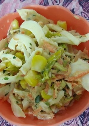عکسی از دستور سالاد کلم و ذرت