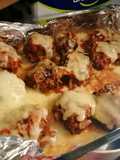Albóndigas de carne, zanahoria y papa gratinada