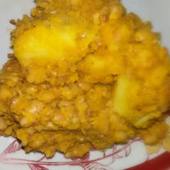 A picture of Beans and Sweet Potato Porridge.