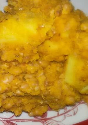 A picture of Beans and Sweet Potato Porridge.