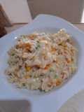 Tornillos primavera (Pasta con bechamel)
