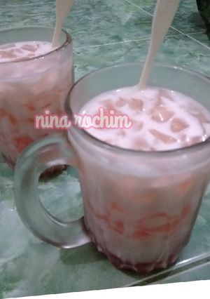 Foto resep Es Milky Jelly