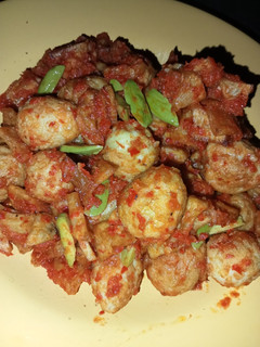 Foto resep Balado telor puyuh kentang pete
