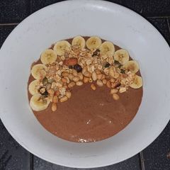 A picture of Chocolate Peanut Butter Smoothie Bowl.