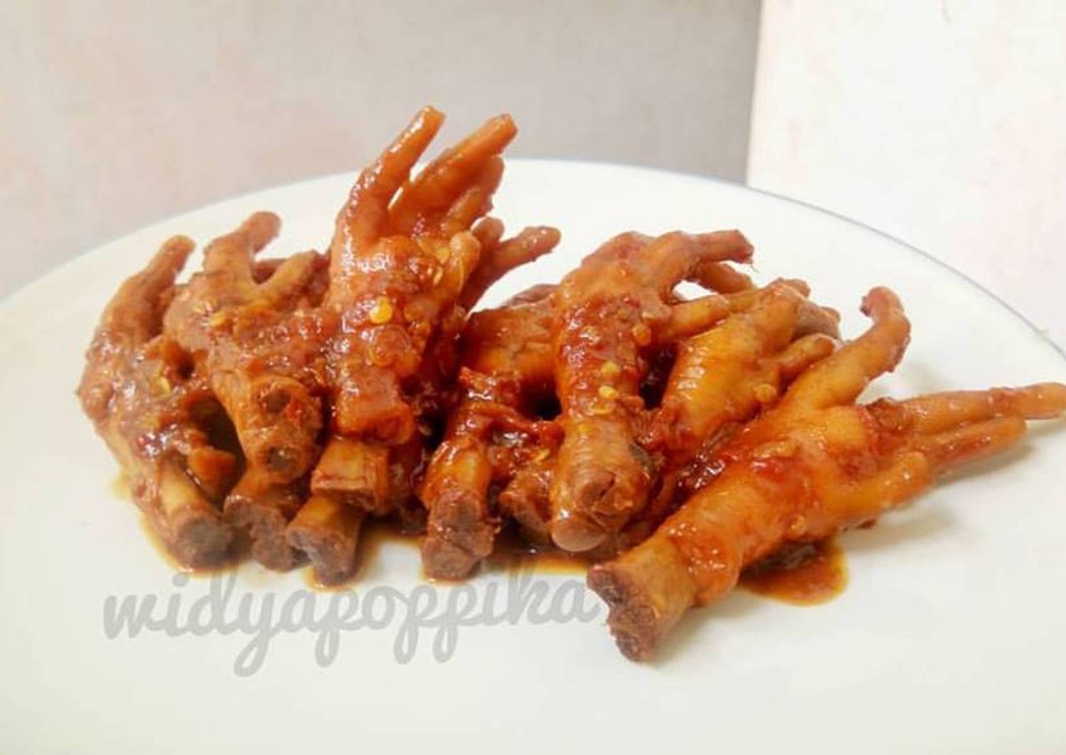 Resep Ceker Pedas Manis Simple And Easy Oleh Widya Poppika Cookpad