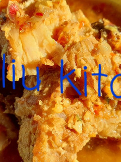 Foto resep Ikan pari(ikan Pe) asap kuah santan pedas
