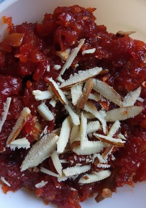 A picture of Gajar halwa.