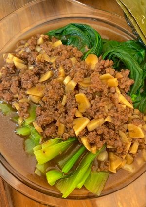 Foto resep Pakcoy Siram Daging Sapi