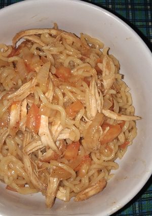 Foto resep Mi ayam goreng asam manis