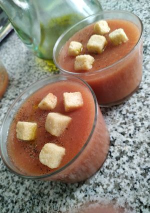 Una foto de Gazpacho de albaricoque