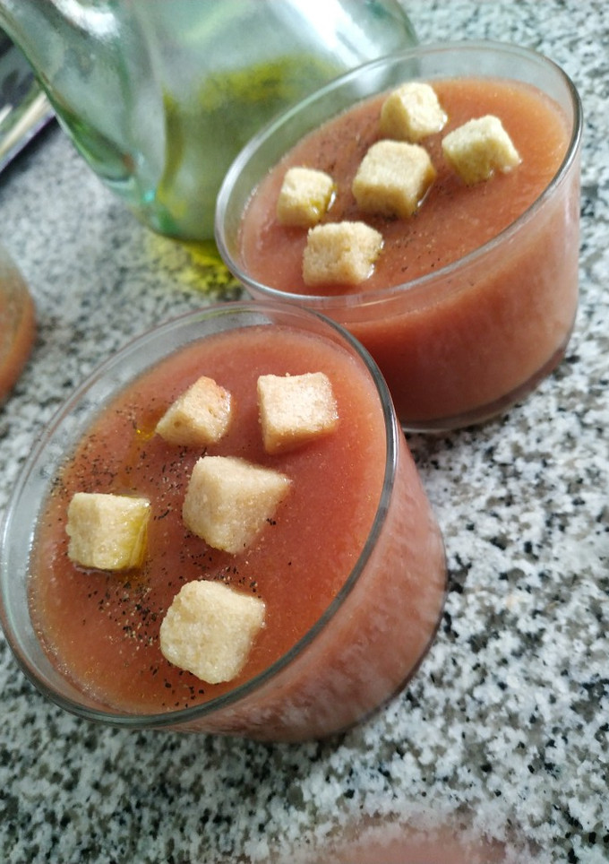 Una foto de Gazpacho de albaricoque