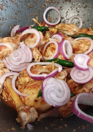 A picture of Drumsticks karahi.