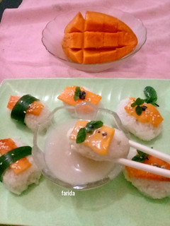 Foto resep Sushi Mango Sticky Rice