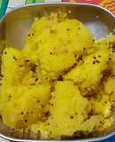Dhokla from leftover kadhi.