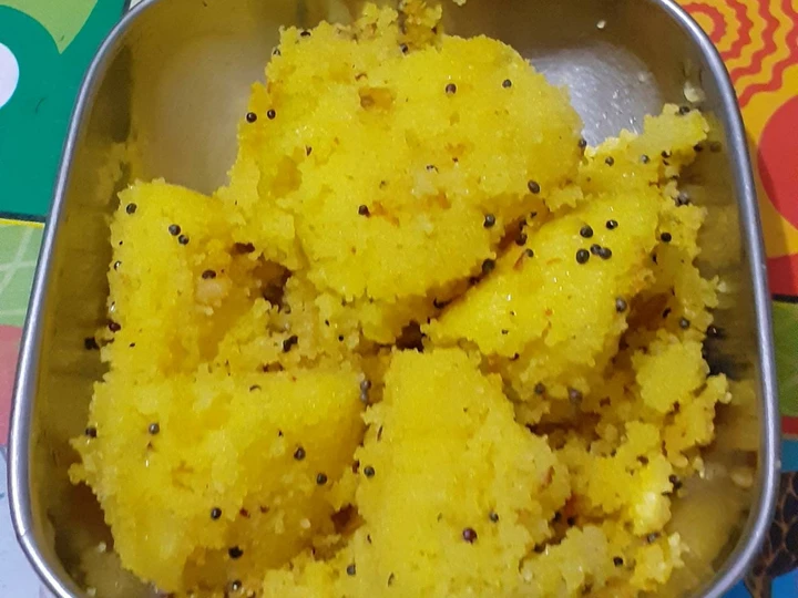 Easy Steps to Prepare Dhokla from leftover kadhi. which Delicious