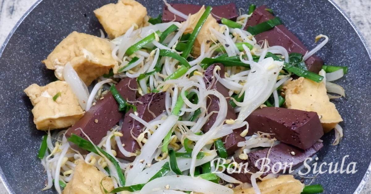 Cách Làm Món Huyết Xào Giá Hẹ Của Bòn Bon - Cookpad