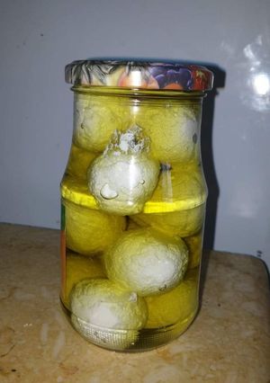 صورة لوصفة كرات اللبنه بزيت الزيتون (لبنه مدعبله)