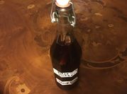 A picture of red wine syrup
