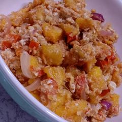 A picture of Egg and plantain.