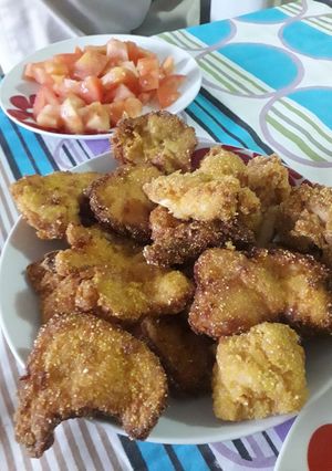 Una foto de Pipocas de pollo chez moi!!!!
