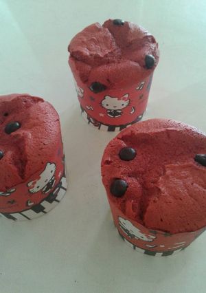 Foto resep Eggless red velvet cup cake
