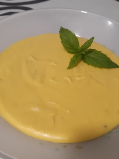 Una foto de Puré de calabaza y puerro