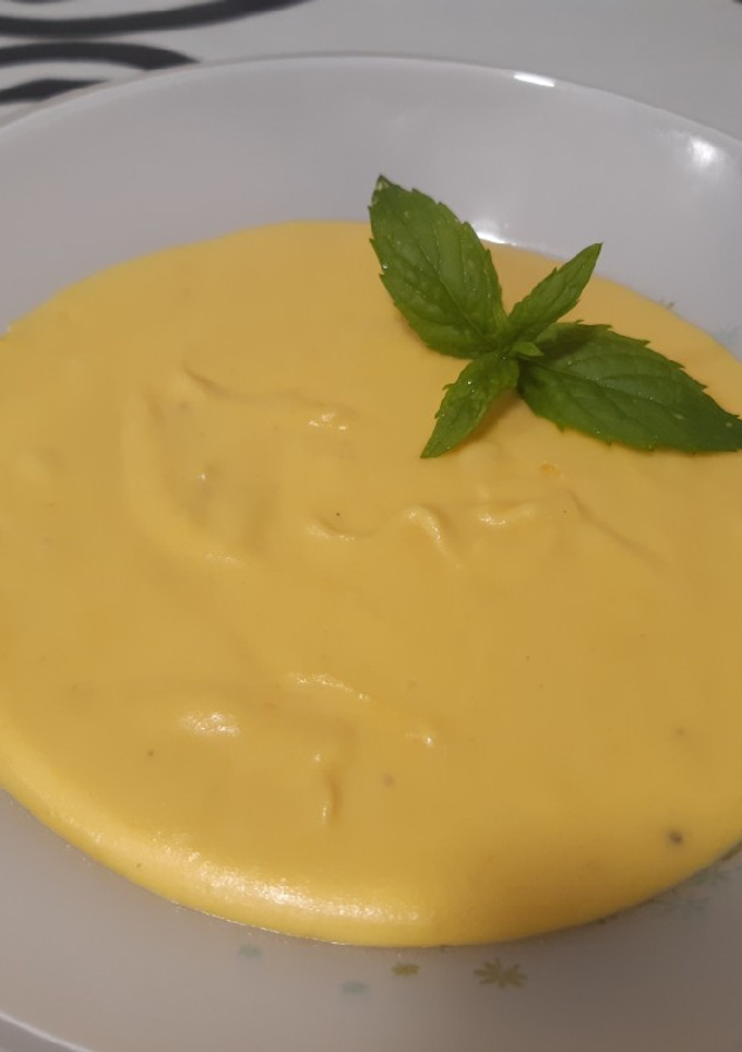 Una foto de Puré de calabaza y puerro