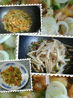 Una foto de Vegetales con pasta al wok