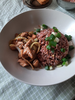 Foto resep Chicken Teriyaki with Brown Butter Rice