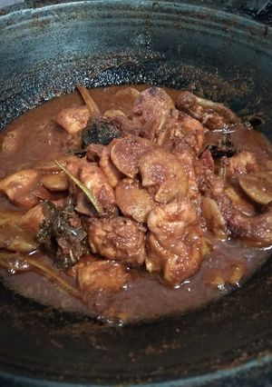 Foto resep Rendang Ayam feat Jengkol