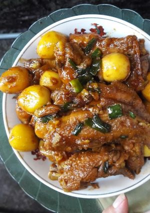 Foto resep Ayam Kecap Telur Puyuh