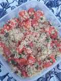 Melonensalat mit Quinoa und Minze
