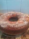 Budín marmolado relleno con dulce de leche