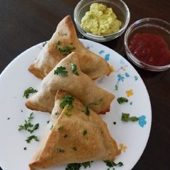 A picture of Baked samosa.