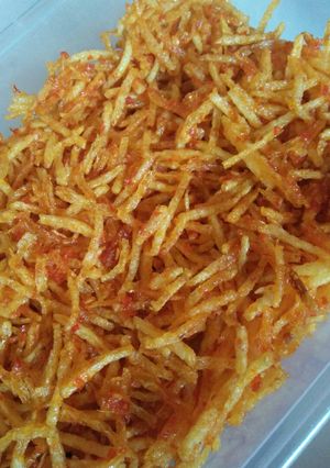 Foto resep Kentang mustofa pedas manis enak