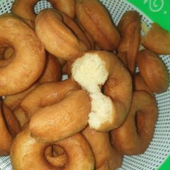 A picture of Fried doughnuts#4weeks challenge.