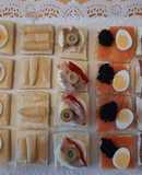 Canapés tierra y mar