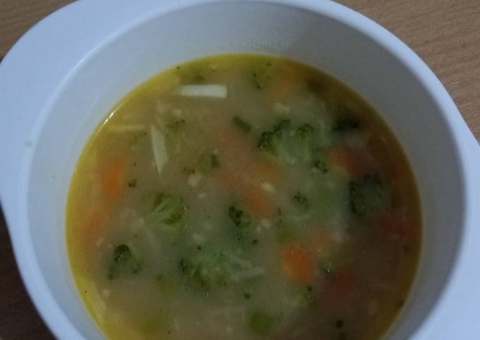 Cheesy Meatball Soup (MPASI 9 bulan)