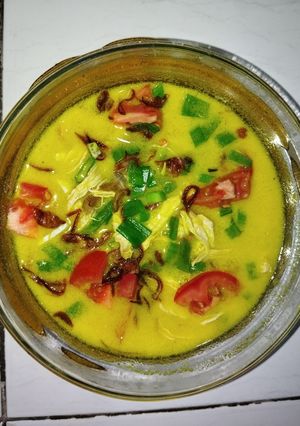 Foto resep Soto Ayam Kuah Santan Kuning