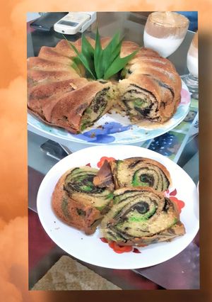 Foto resep Marmer cake coklat pandan