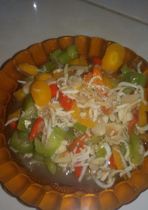 Foto resep Tumis teri medan +oyong