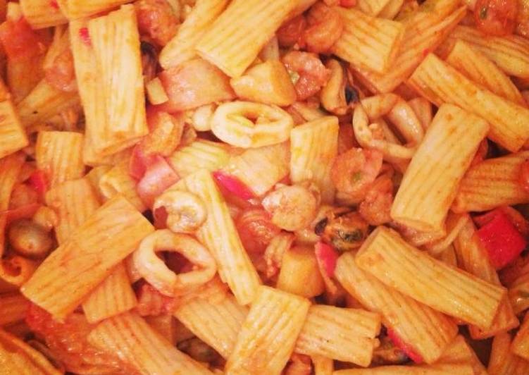 Simple Way to Prepare Ultimate Seafood pasta